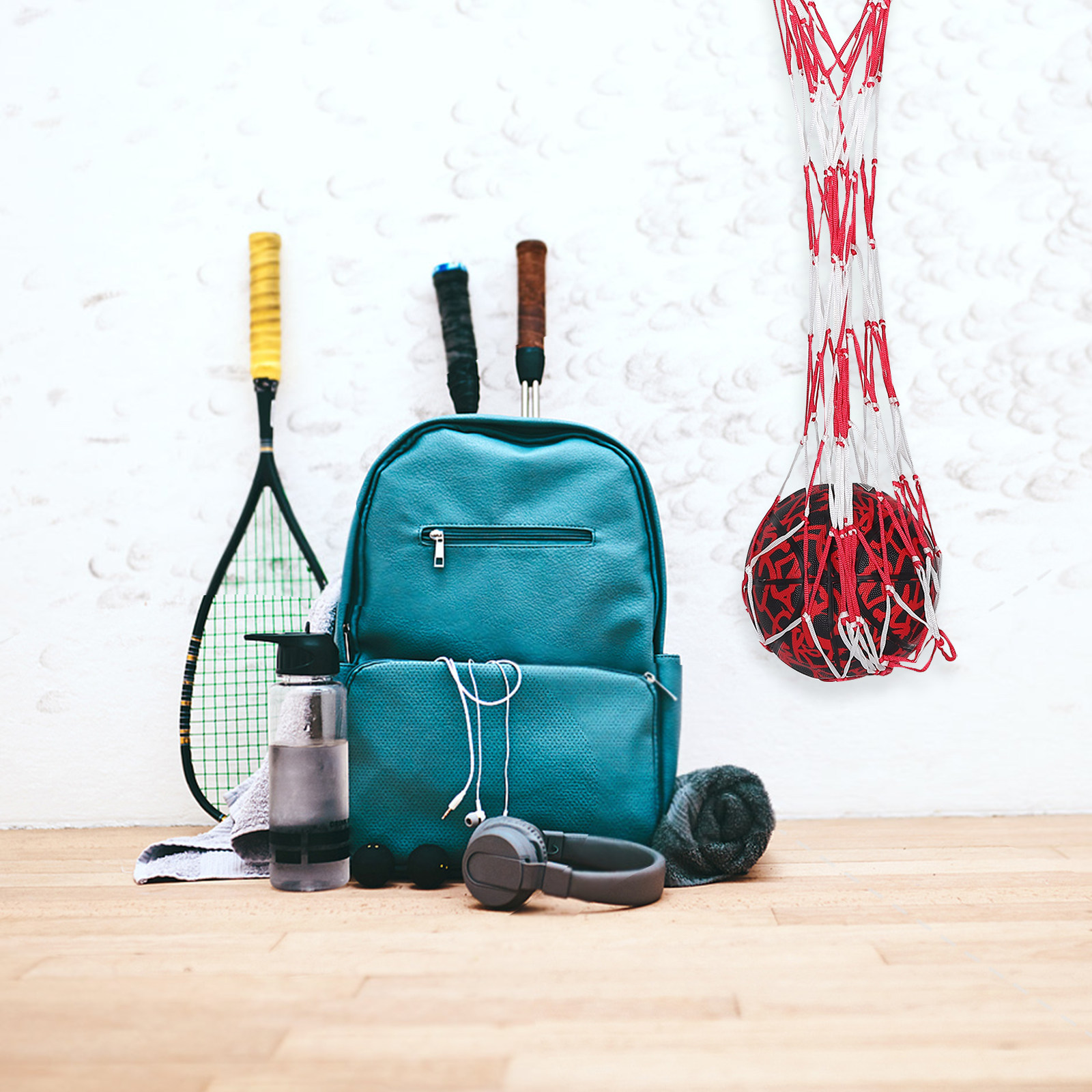 Gym Ball - Portable Mesh Balls Bag Large Capacity