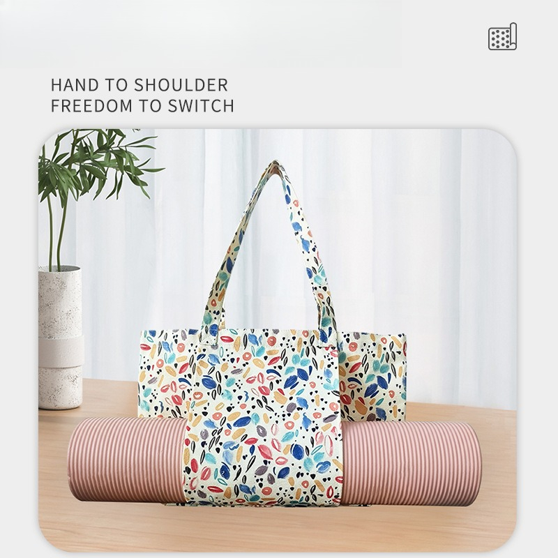 Floral Print Canvas Yoga Mat T - Yoga Mat 评论和价格
