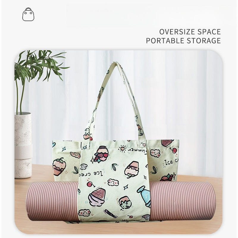 Floral Print Canvas Yoga Mat T - Yoga Mat 评论和价格