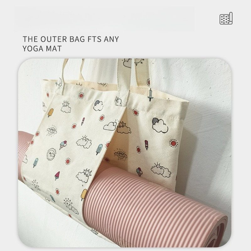 Floral Print Canvas Yoga Mat T - Yoga Mat 评论和价格