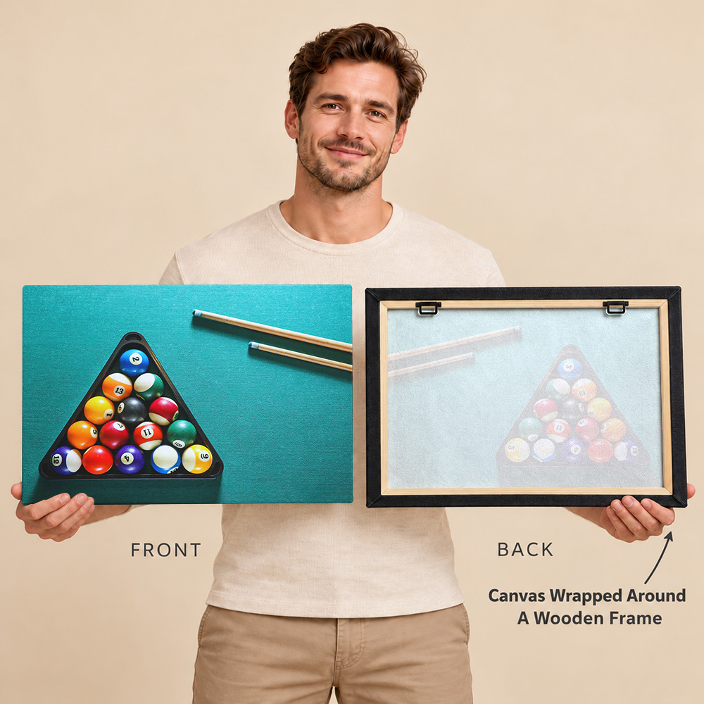 Billiards Pool Balls Cues Wood - Sports Equipment Poster 评论和价格