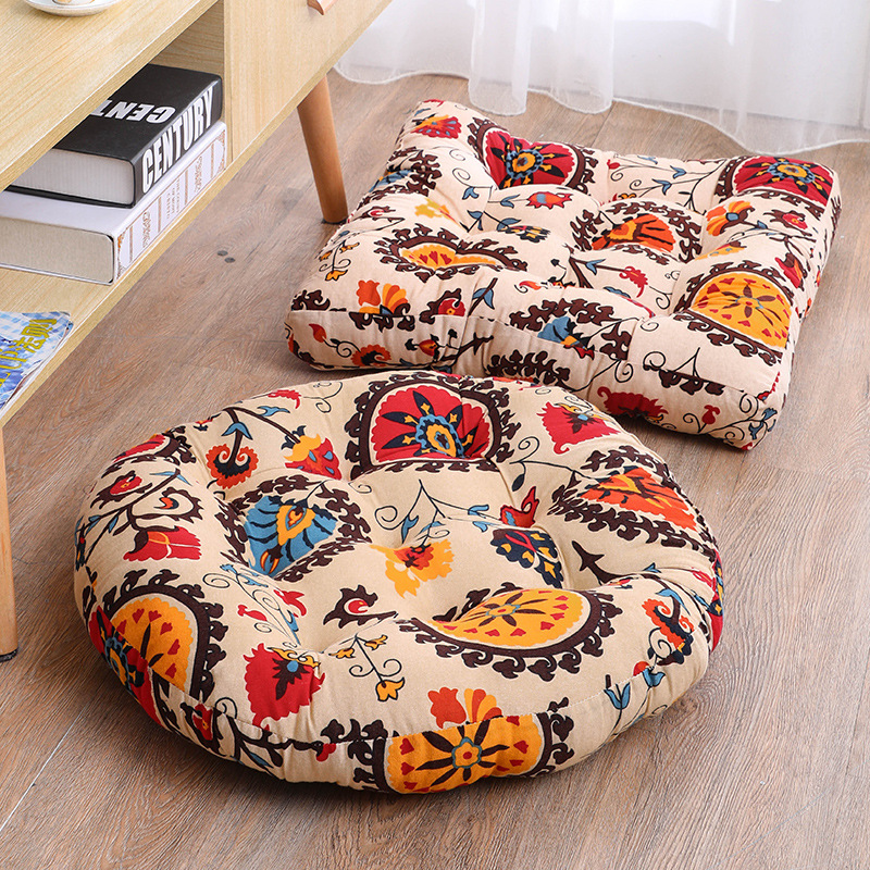 Round Floor Cushion Pillow Thi - Yoga Mat 评论和价格