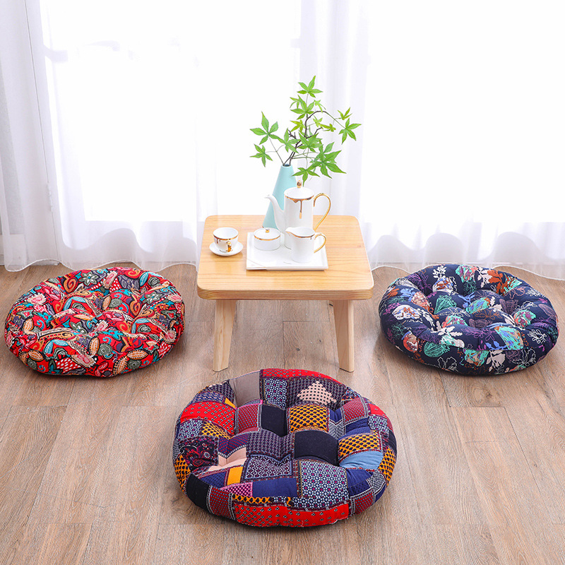 Round Floor Cushion Pillow Thi - Yoga Mat 评论和价格