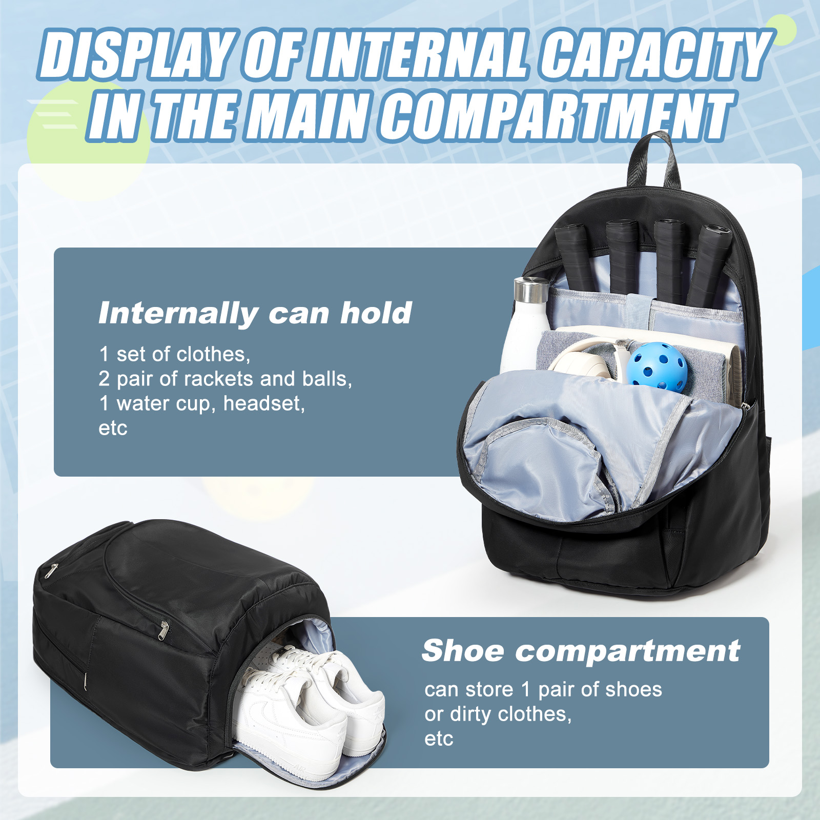 Tennis Bag Tennis Backpack 2 R - Tennis Racket 评论和价格