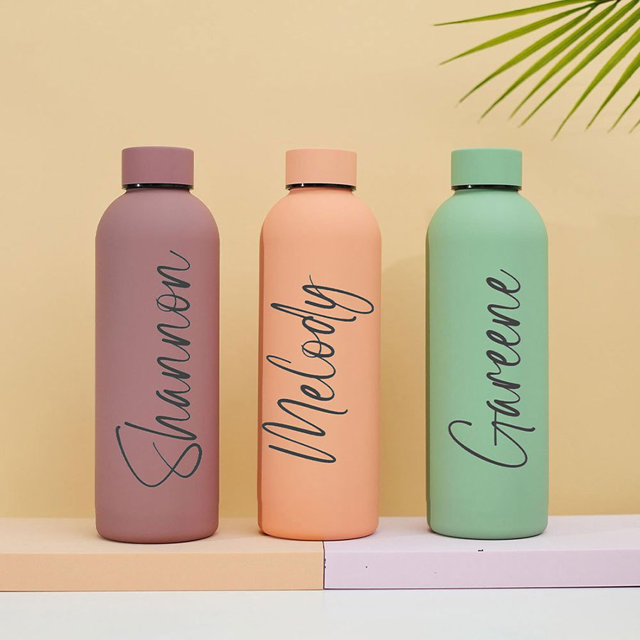 Custom Name Matte Stainless St - Sports Water Bottle Insulated 评论和价格