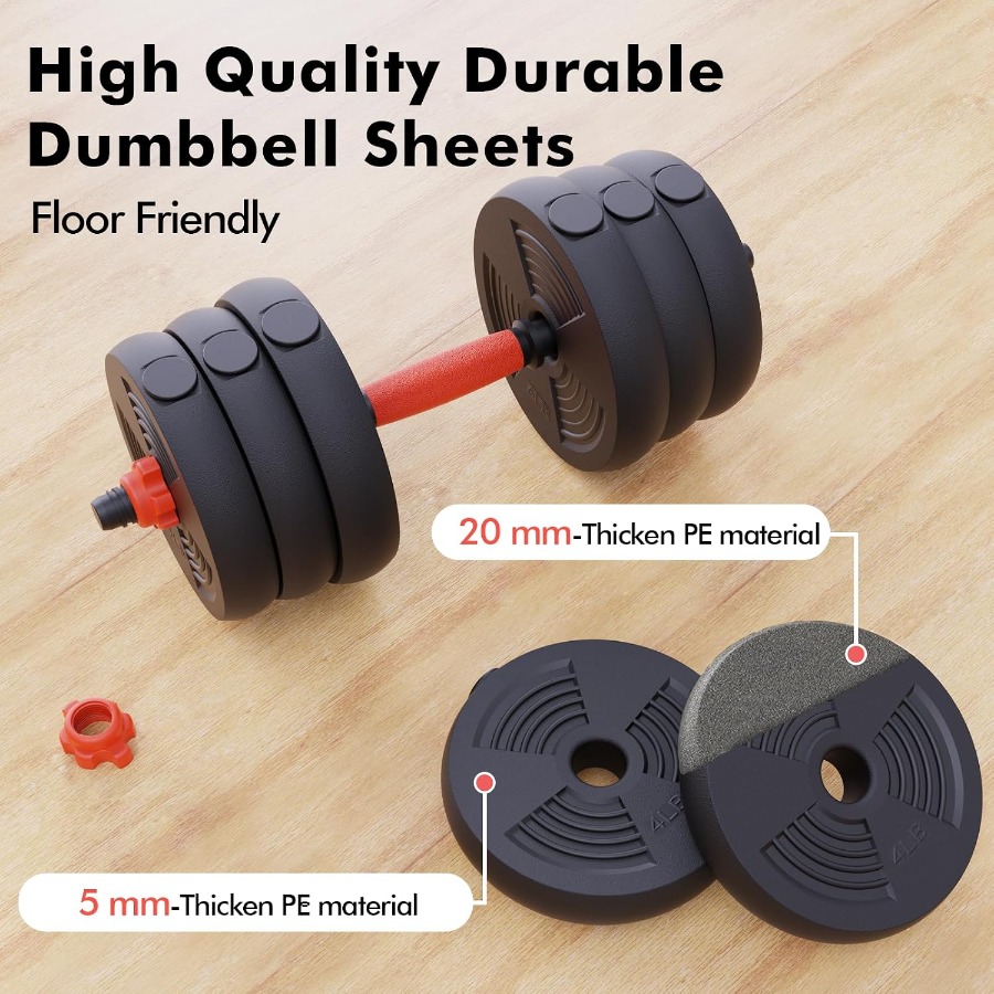 Adjustable Dumbbells Set, 60LB - Dumbbell Set 评论和价格